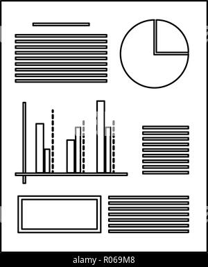 Statistische Grafik Blatt symbol Vektor illustration Graphic Design Stock Vektor