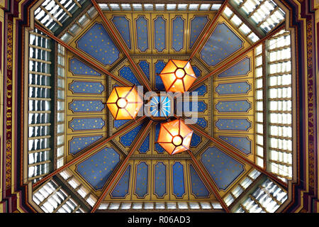 Decke Leadenhall Market, London, Vereinigtes Königreich Stockfoto