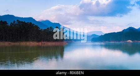 Mattupetty Verdammt, Munnar, Western Ghats Berge, Kerala, Indien, Asien Stockfoto