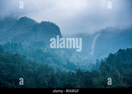 Wasserfall in der Western Ghats Berge, Munnar, Kerala, Indien, Asien Stockfoto