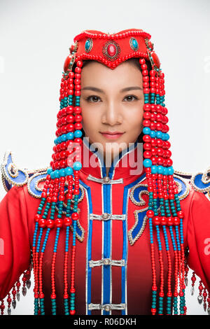 Frauen in die mongolische Kostüme Stockfoto