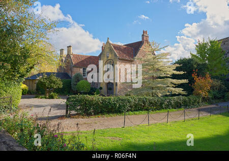 Die Rippe aus dem 15. Jahrhundert Klasse ll denkmalgeschützten Gebäude in Wells, Somerset, Großbritannien Stockfoto