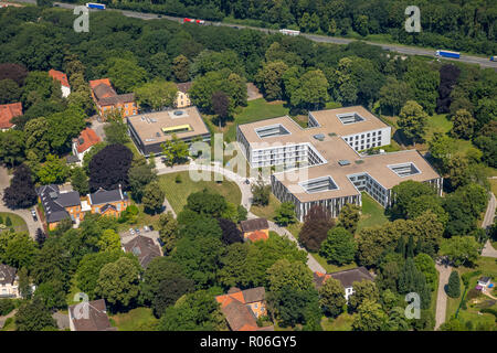 Luftbild, LWL-Klinik Dortmund Aplerbeck, Landeskrankenhaus, Dortmund, Ruhrgebiet, Nordrhein-Westfalen, Deutschland, DEU, Europa, Vögel-Augen-blick, AE Stockfoto