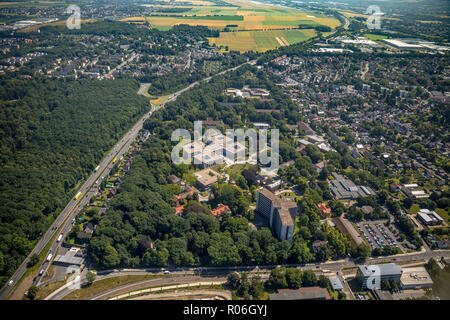 Luftbild, LWL-Klinik Dortmund Aplerbeck, Landeskrankenhaus, Dortmund, Ruhrgebiet, Nordrhein-Westfalen, Deutschland, DEU, Europa, Vögel-Augen-blick, AE Stockfoto