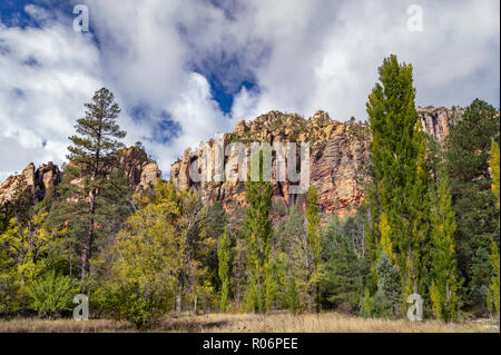 Rhyolit Klippen, Sedona, Arizona Stockfoto