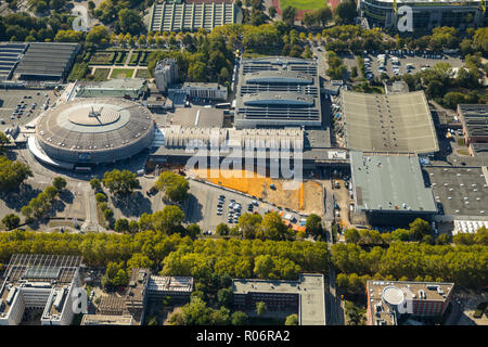 Messe Dortmund, Umbau Messeeingang, Westfalenhalle Dortmund,, Schönau, Dortmund, Ruhrgebiet, 92660, DEU, Europa, Luftbild, Stockfoto