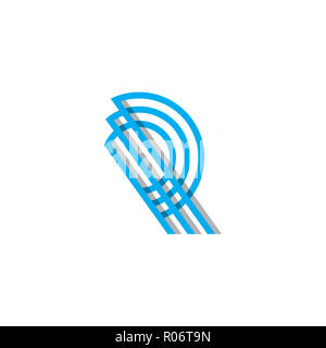 Erste Monogramm R Logo Template Vector Illustration und Inspiration, Nutzung bereit für Ihre Marke Stockfoto