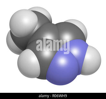 Fomepizol Molekül. Gegenmittel zur Behandlung von Methanol und Ethylenglykol-Vergiftung. 3D-Rendering. Atome werden als Kugeln mit konventionellen c dargestellt. Stockfoto