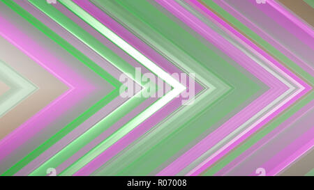 3D-mosaic Rendering auf einer abstrakten eckig Zusammensetzung bestehend aus Platten und Linien Stockfoto