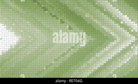 3D-mosaic Rendering auf einer abstrakten eckig Zusammensetzung bestehend aus Platten und Linien Stockfoto