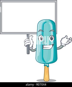 Bringen board Obst Eis auf stick Cartoon Stock Vektor
