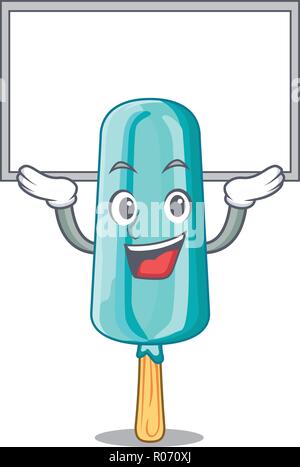 Die Platine Obst Eis auf stick Cartoon Stock Vektor