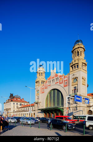 Europa, Tschechien, Prag, UNESCO-Welterbe, Hlavni Nadrazi, Hauptbahnhof Stockfoto