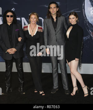 Prominente teilnehmen. Weltpremiere von "Venom" im Regency Dorf Theater. Mit: Gene Simmons, Shannon Tweed, Nick Simmons, Sophie Simmons Wo: Westwood, Kalifornien, Vereinigte Staaten, wenn: 01 Okt 2018 Credit: Brian/WENN.com Stockfoto