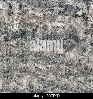 Grauer Granit gemusterten Hintergrund. Nahtlose square Textur, Fliese bereit. Stockfoto