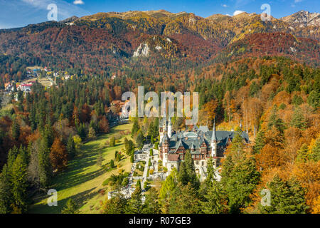 Schloss Peles in Sinaia, Rumänien Stockfoto