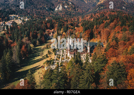 Schloss Peles, Sinaia, Rumänien. Die Sommerresidenz der Könige von Rumänien Stockfoto