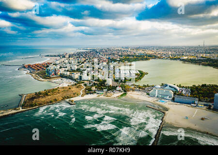 Mamaia Schwarzes Meer, Constanta, Rumänien Stockfoto