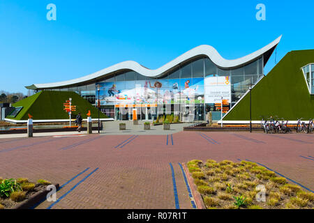 Den Haag, Niederlande - 8 April 2016: Eingang zum Miniaturpark Madurodam, Holland und touristische Attraktion in Den Haag, Niederlande Stockfoto