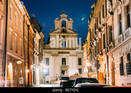 Krakau, Polen. Kirche der Verklärung - Die katholische Kirche in Krakau. Die Kirche ist ein Teil der Piaristenkloster Komplex. Blick auf Kirche mit Il Stockfoto