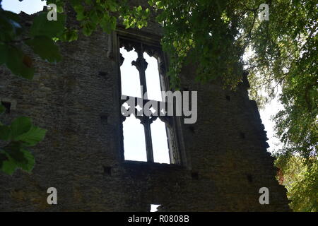 Schönen historischen Stein Fenster Stockfoto