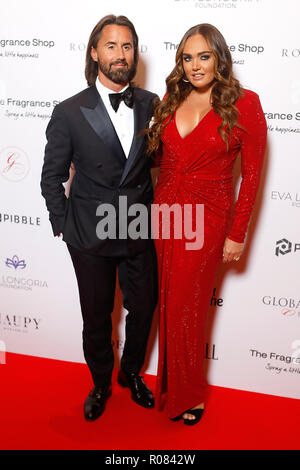 Jay Rutland und Tamara Ecclestone die Teilnahme an der 9. jährlichen globalen Geschenk Gala im Rosewood Hotel, London statt. PRESS ASSOCIATION FOTO. Bild Datum: Freitag, 2. November 2018. Foto: David Parry/PA-Kabel Stockfoto