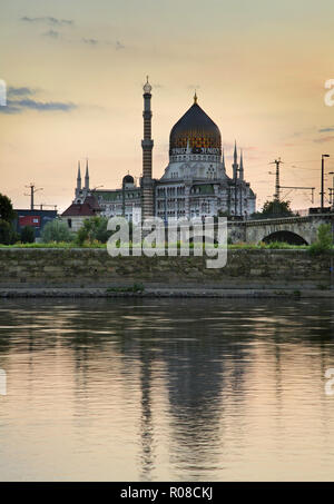 Yenidze - ehemalige Zigarettenfabrik in Dresden. Deutschland Stockfoto