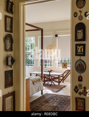 USA, Texas, Schlafzimmer Innenraum mit zwei Etagenbetten Stockfoto