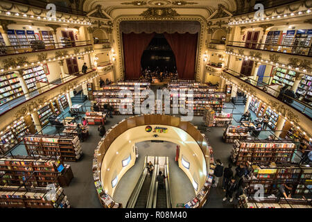 Die Buchhandlung El Ateneo Grand Splendid, Buenos Aires, Argentinien Stockfoto