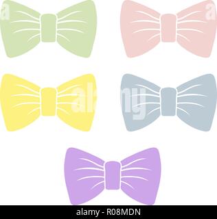 Pastellfarben bug Silhouette für Dekoration und Design. Der Vektor sanften Bögen. Stock Vektor