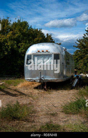 Airstream Anhänger in Montana, USA Stockfoto