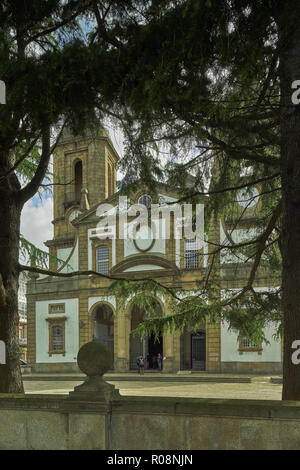 Pfarrkirche von San Julian des 18. Jahrhunderts, die berühmte Kathedrale von Ferrol, La Coruña, Galicien, Spanien. Stockfoto