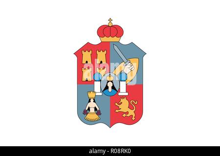 Einfache flag Staat von Mexiko, Tabasco Stock Vektor