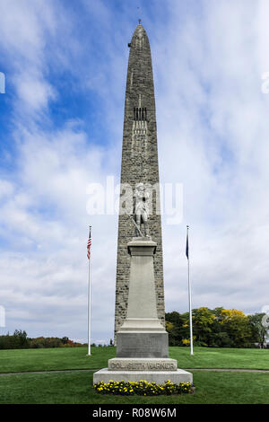 Die Bennington Battle Monument, ist das Bauwerk in Vermont. Stockfoto