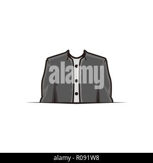 Anzug, Clothing Store Logo Design Inspiration Stock Vektor