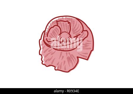 Blume Logo Designs Inspiration isoliert auf weißem Hintergrund Stock Vektor