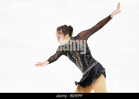 Helsinki Ice Hall, Helsinki, Finnland. 2 Nov, 2018. Rika Hongo (JPN), 2. NOVEMBER 2018 - Eiskunstlauf: ISU Grand Prix 2018/2019 Helsinki Grand Prix der Frauen 2018 kurzes Programm an der Helsinki Ice Hall, Helsinki, Finnland. Credit: D. Nakashima/LBA/Alamy leben Nachrichten Stockfoto