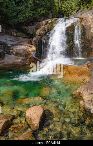 Lower Falls, Golden Ears Provincial Park, Maple Ridge, British Columbia, Kanada Stockfoto