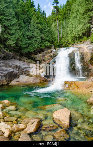 Lower Falls, Golden Ears Provincial Park, Maple Ridge, British Columbia, Kanada Stockfoto