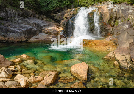 Lower Falls, Golden Ears Provincial Park, Maple Ridge, British Columbia, Kanada Stockfoto