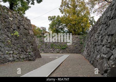 Ehemalige Yatsushiro Schloss, yatsushiro City, Präfektur Kumamoto, Japan Stockfoto