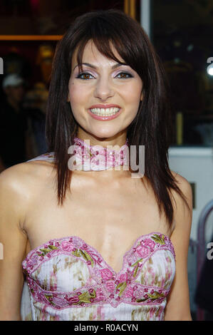 Silvia Colloca Ankunft auf dem Van Helsing Premiere auf der Universal Amphitheater in Los Angeles. Mai 3, 2004. CollocaSilvia 135 Red Carpet Event, Vertikal, USA, Filmindustrie, Prominente, Fotografie, Bestof, Kunst, Kultur und Unterhaltung, Topix Prominente Fashion/Vertikal, Besten, Event in Hollywood Leben - Kalifornien, Roter Teppich und backstage, USA, Film, Stars, Film Stars, TV Stars, Musik, Promis, Fotografie, Bestof, Kunst, Kultur und Unterhaltung, Topix, headshot, vertikal, eine Person aus dem Jahr 2004, Anfrage tsuni@Gamma-USA.com Stockfoto