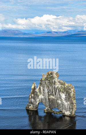 Basalt Fels Hvítserkur Nord Island Stockfoto