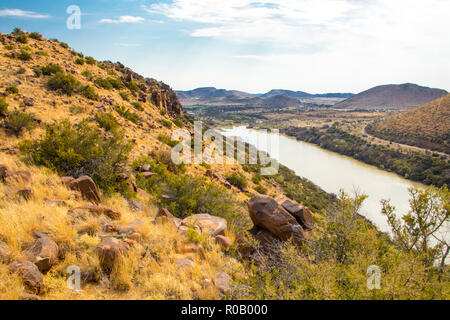 Gariep Dam auf dem Orange River in Südafrika Stockfoto