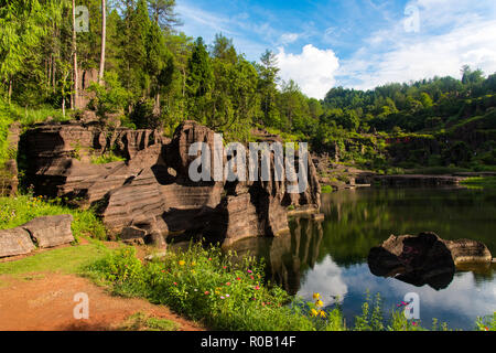 Himmel See bei Redstone Forest National Geopark in der Nähe von Furong, Hunan, China Stockfoto