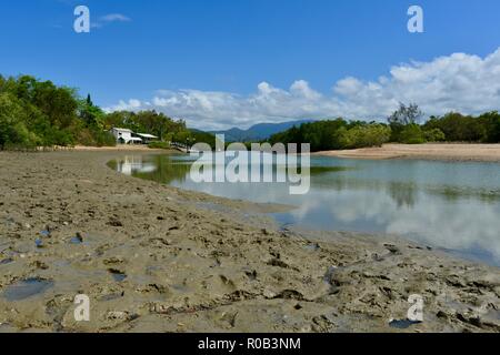 Fisherman's Landung bei Balgal Beach, QLD, Australien Stockfoto