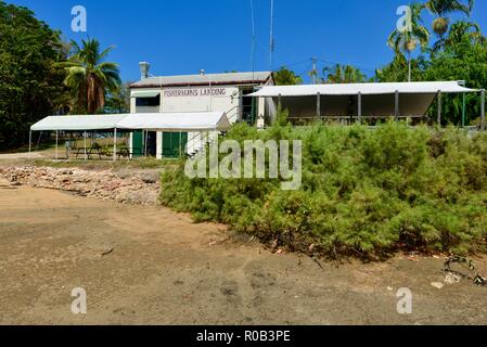 Fisherman's Landung bei Balgal Beach, QLD, Australien Stockfoto