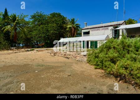 Fisherman's Landung bei Balgal Beach, QLD, Australien Stockfoto