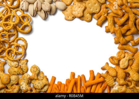 Salzig Bier Snacks Stockfoto