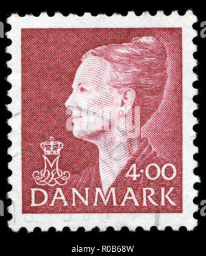 Poststempel Stempel aus der Dänemark in der Königin Margrethe II Serie 4 Stockfoto